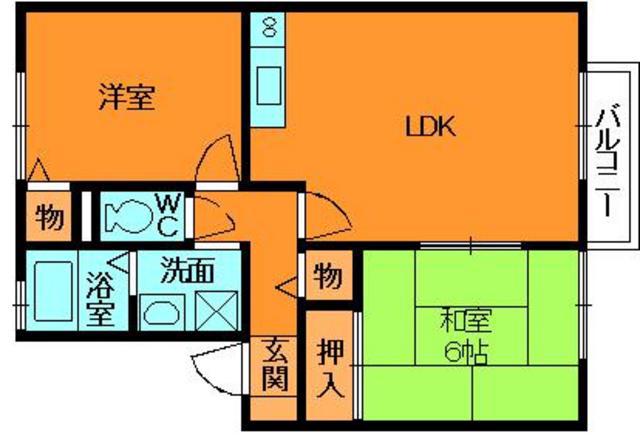アークソフィア(2LDK/2階)の間取り写真