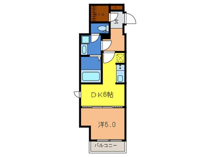 目白MY VILLAGE(1DK/8階)の間取り写真