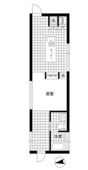 LEPHARES(1LDK/2階)の間取り写真