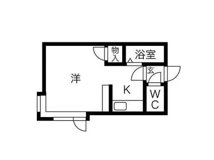 テラ・コート・イビザ(1K/3階)の間取り写真