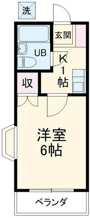 エスポワールスミヨシ 1階階 間取り