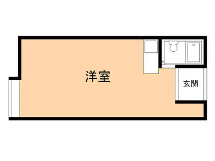 学ハウスYOU77(ワンルーム/2階)の間取り写真