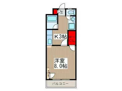 埼玉高速鉄道 戸塚安行駅 徒歩19分 2階建 築16年(1K/2階)の間取り写真