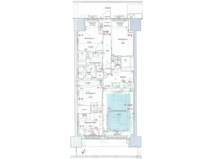 レーベン研究学園NEXIO(4LDK/11階)の間取り写真