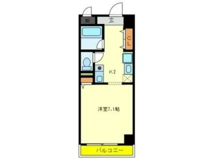 ADORER(1K/3階)の間取り写真