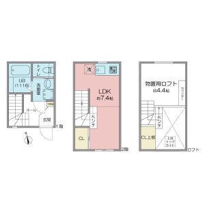 VILLENEUVE下小田井(ワンルーム/1階)の間取り写真