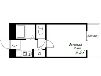 ロイヤルシャトー(1K/4階)の間取り写真