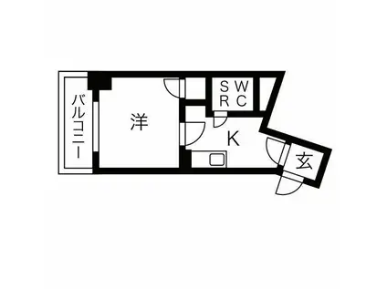 レック難波ビル(1K/5階)の間取り写真