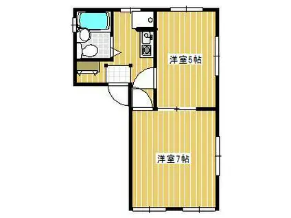 第2佐伯ビル(2K/3階)の間取り写真