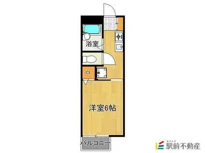 パナハイツ本庄(1K/2階)の間取り写真