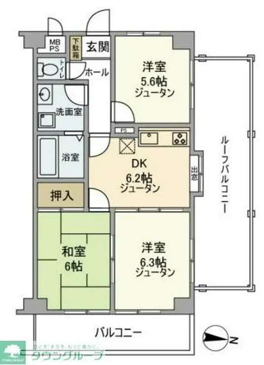 ジョイム毛呂山 5階階 間取り