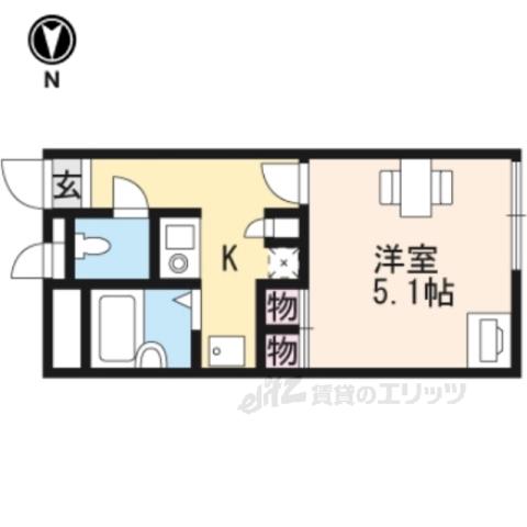 レオパレス桜通(1K/2階)の間取り写真
