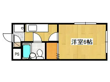 YOSHIDA BILD(1K/3階)の間取り写真