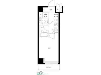ルーブル池上伍番館(1K/6階)の間取り写真