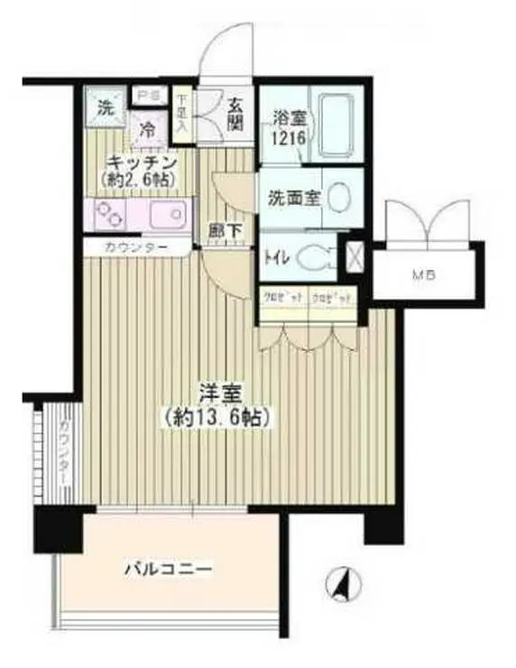 アゼリアテラス新宿 2階階 間取り