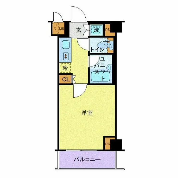 ルーブル多摩川七番館 4階階 間取り