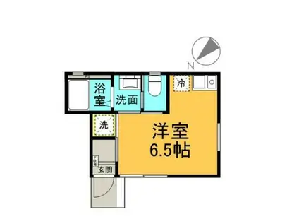 ベレガンス八千代台II(ワンルーム/1階)の間取り写真