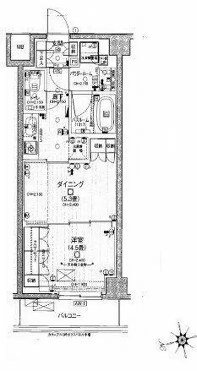 デュオステージ武蔵小金井 4階階 間取り