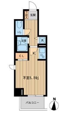 ジョイシティ住吉II(ワンルーム/5階)の間取り写真