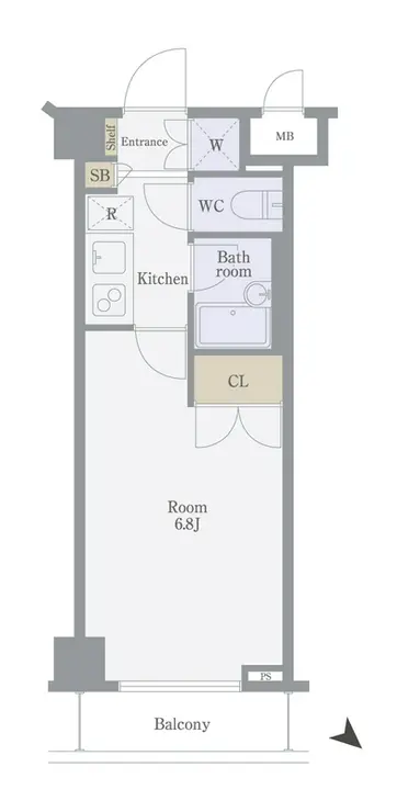 サンパティオ文京千石 5階階 間取り