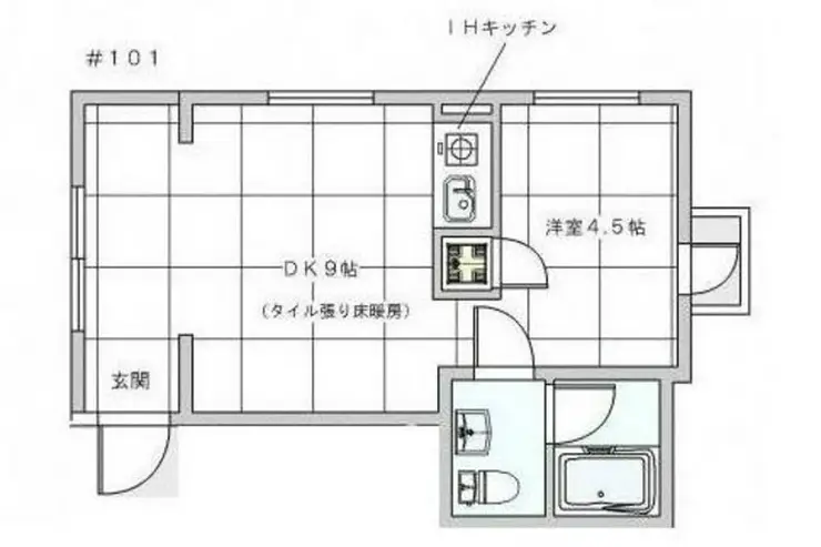 カレ・ブラン 1階階 間取り