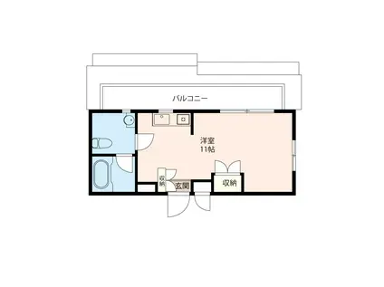 GOHONGI HILLZ(ワンルーム/5階)の間取り写真