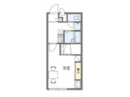 レオパレスパテル(1K/2階)の間取り写真