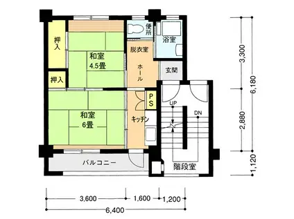 汐見台第1 3301(2K/5階)の間取り写真