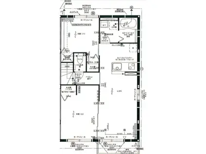 ルミエールテラス(2LDK/2階)の間取り写真