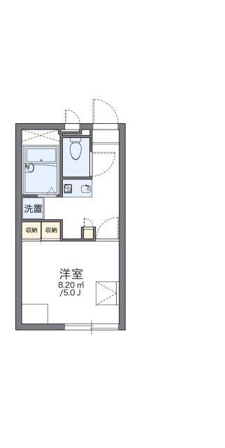 レオパレス平野(1K/2階)の間取り写真