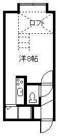 アルハンブラ(1K/2階)の間取り写真