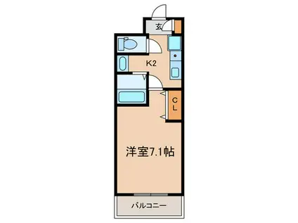 レジディア神戸ポートアイランドサウス棟(1K/5階)の間取り写真