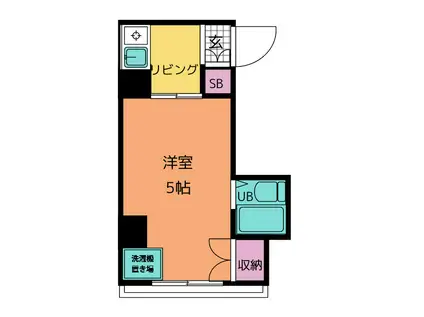 近藤ビル(1K/2階)の間取り写真