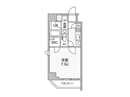 ALTERNA東池袋(1K/7階)の間取り写真