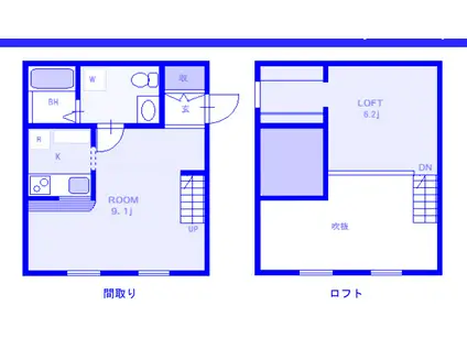 プリマグレイス 壱番館(ワンルーム/1階)の間取り写真