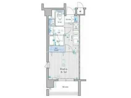 ガーラ大森リバーサイド(1K/6階)の間取り写真