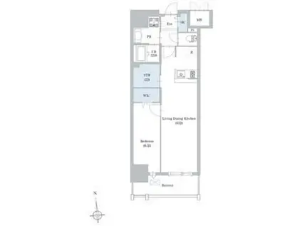 ロイジェント日吉(1SLDK/6階)の間取り写真