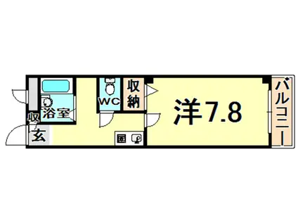 ジョイフル山善(1K/1階)の間取り写真