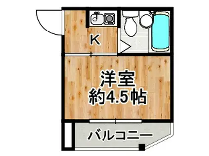 大正プロジェクト(1K/3階)の間取り写真