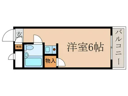 立光ハイツ(ワンルーム/3階)の間取り写真