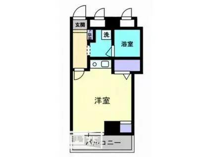 アディオ錦町(ワンルーム/2階)の間取り写真