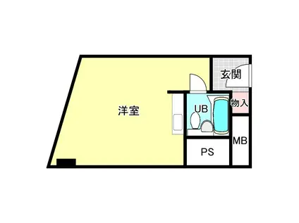 チサンマンション新大阪第8(ワンルーム/5階)の間取り写真