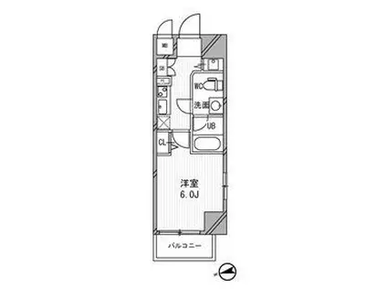 浅草橋レジデンス(1K/6階)の間取り写真
