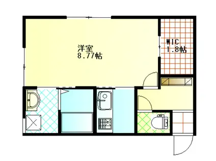 ラ ヴェリタ(1K/2階)の間取り写真