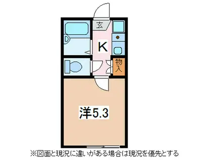 PINEKINGレジデンス(1K/1階)の間取り写真