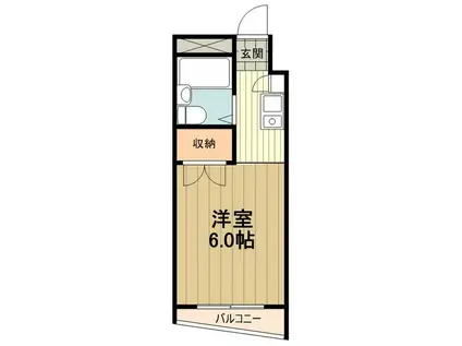 コンフォルト八王子(1K/3階)の間取り写真