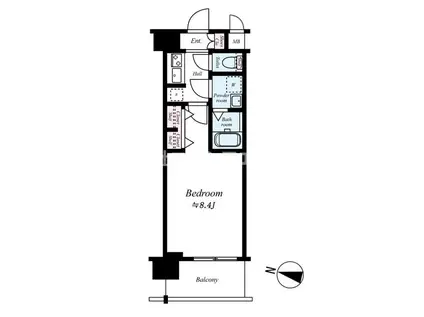 サムティ福島ノース(1K/2階)の間取り写真