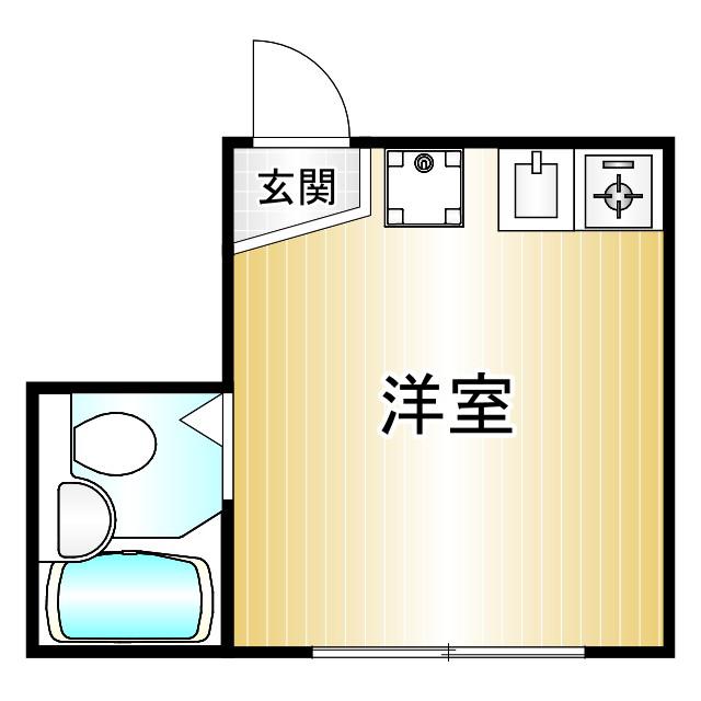 ライフピアプランタン(ワンルーム/1階)の間取り写真