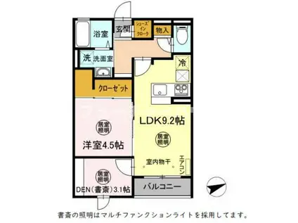 自由が丘SOHO(1SLDK/1階)の間取り写真