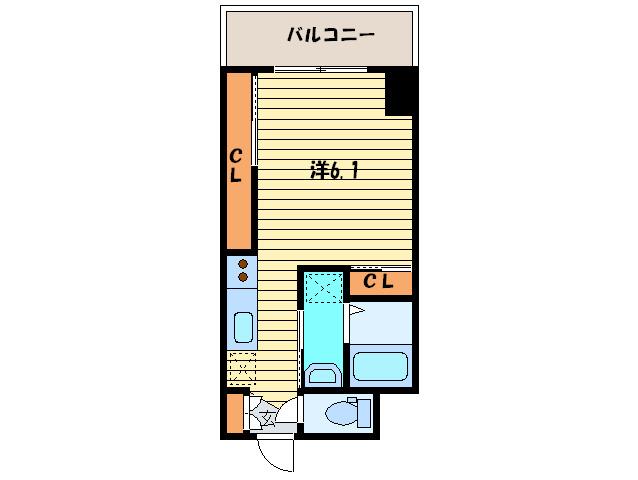 アストリアN6(ワンルーム/9階)の間取り写真